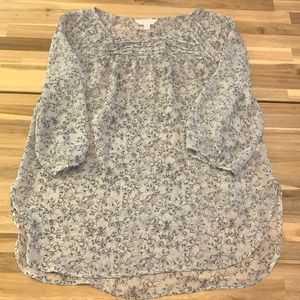 LC Lauren Conrad Women’s Sheer Floral Blouse - Size M